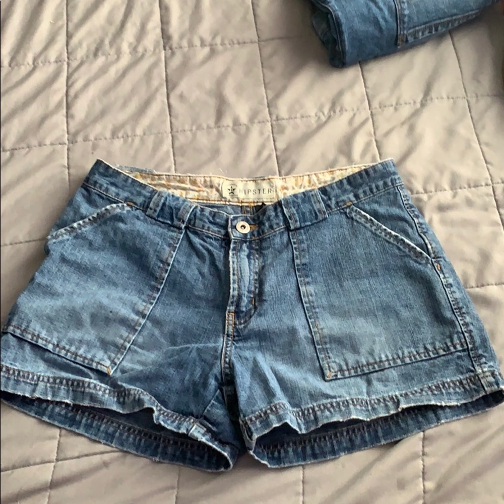 Blue jean shorts